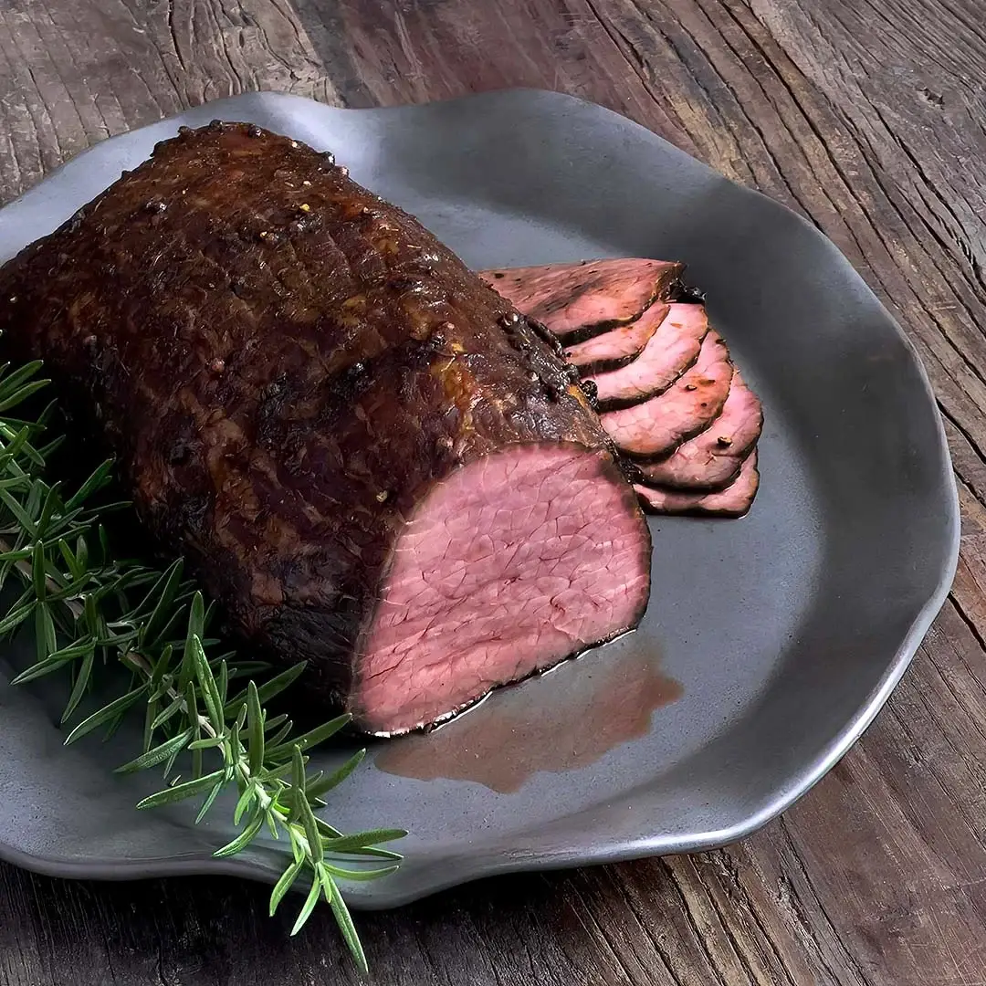 Best Roast Beef with Prune & Peppercorn Marinade