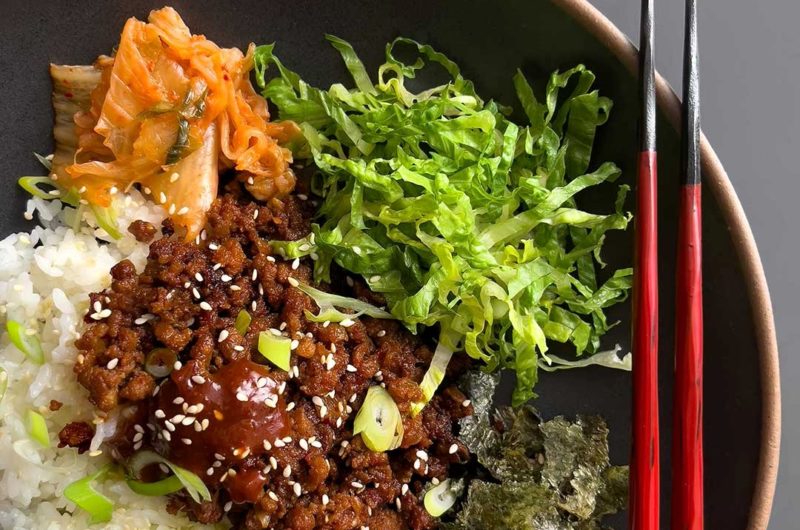Korean-Inspired Spicy Pork Rice Bowl