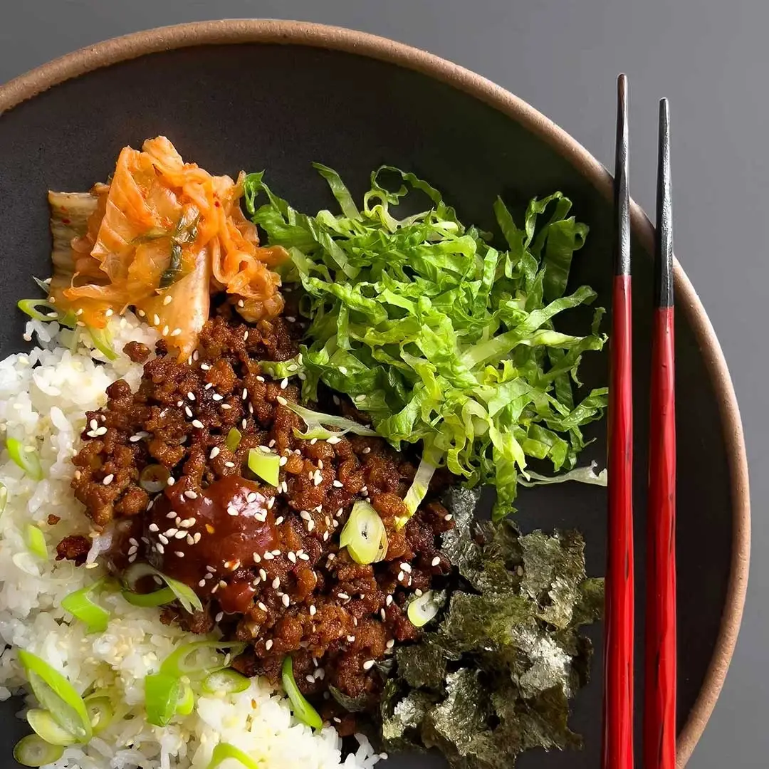Korean-Inspired Spicy Pork Rice Bowl
