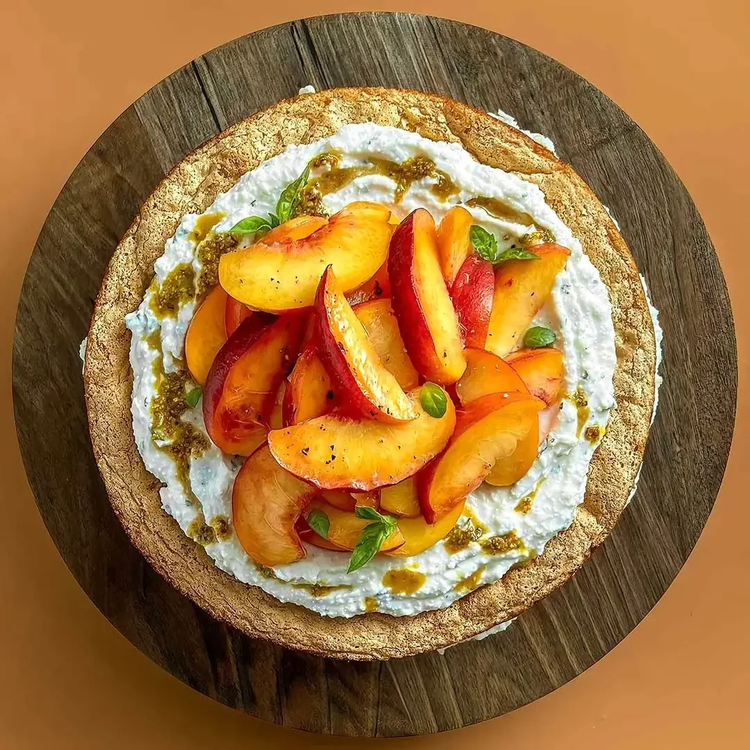 Peach Cassata Celebration Cake