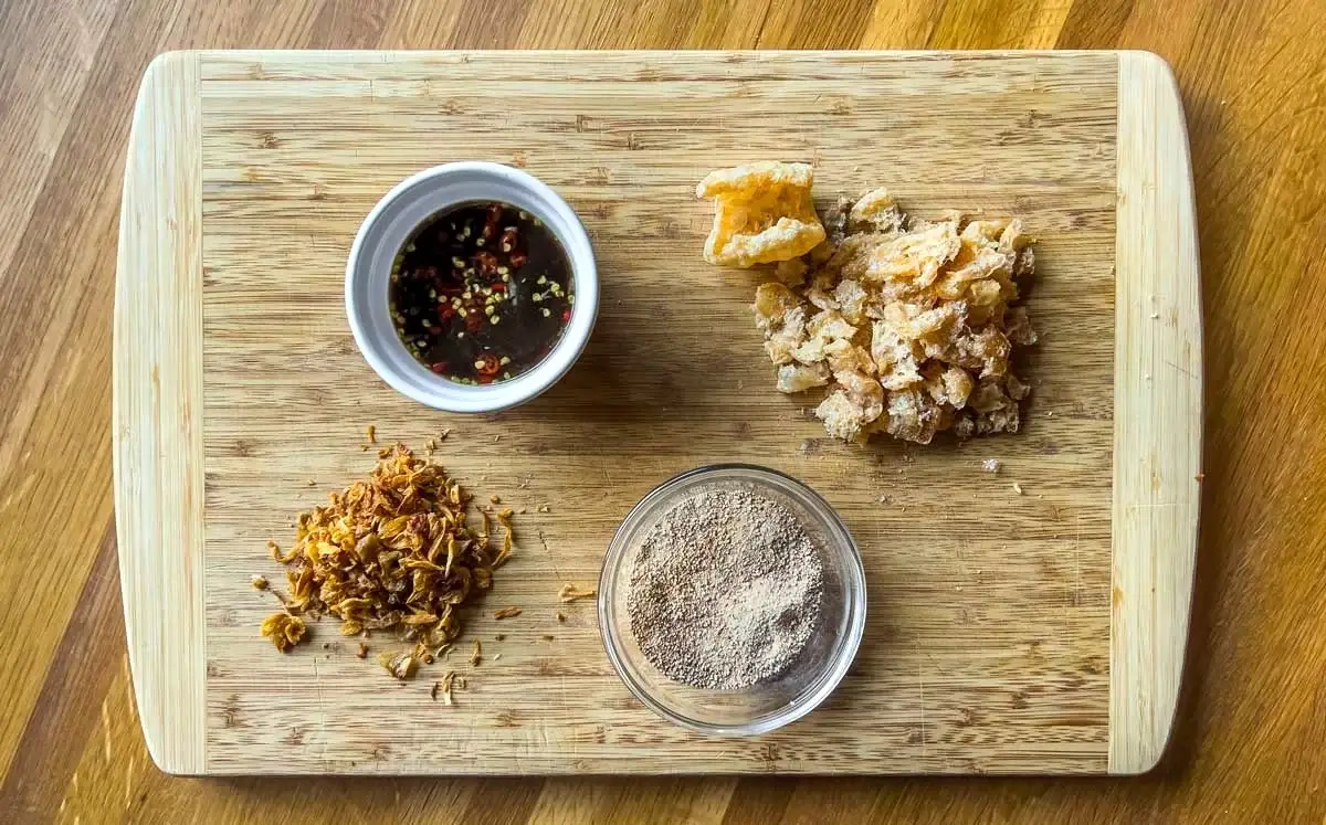 Ingredients for Pork Larb