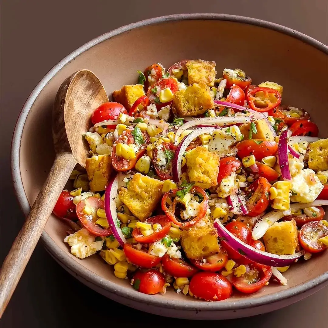 Cornbread and Chipotle Panzanella