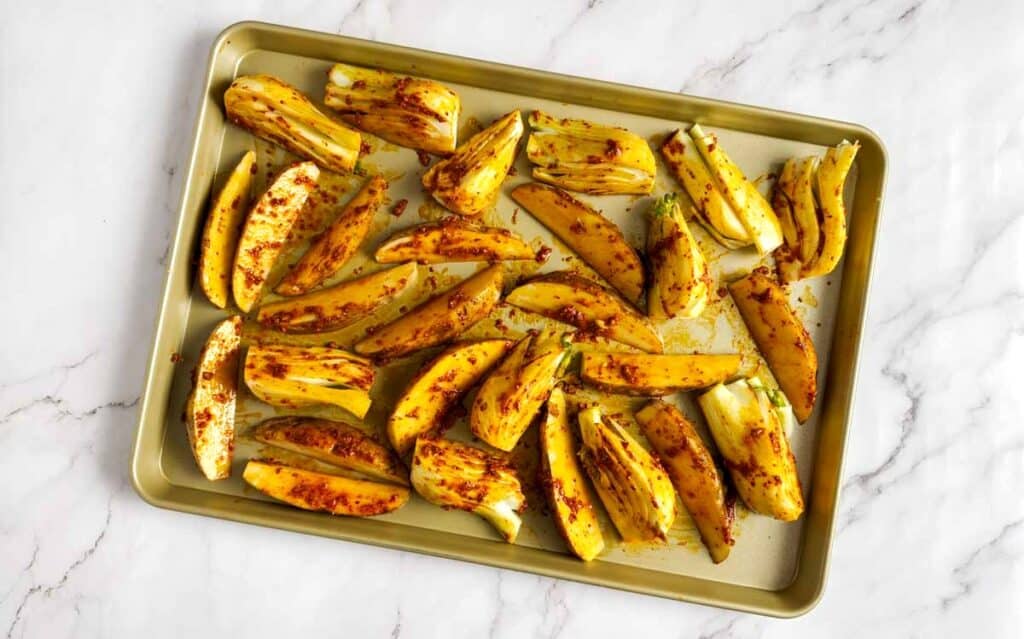 Fennel and Potato Wedges