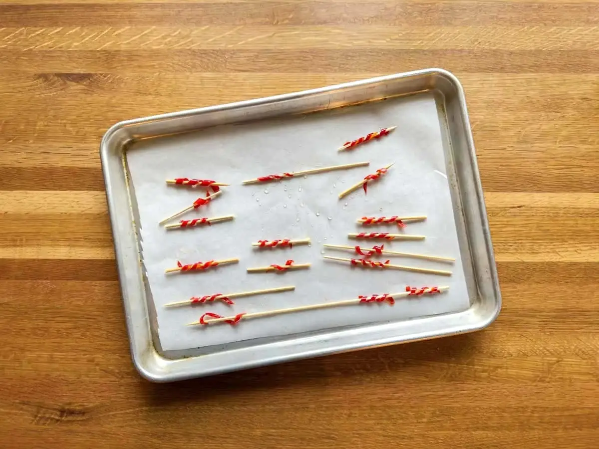 Twirled Candied Chili Strips