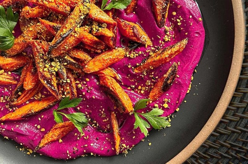 Purée of Beets with Roasted Carrots and Dukkah (Duqqa)