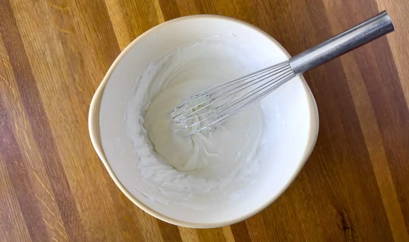Mixing Olive Oil and Yoghurt
