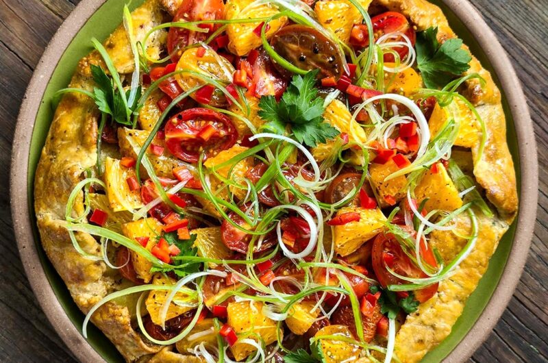 Potato Galette with Tomatoes and Oranges