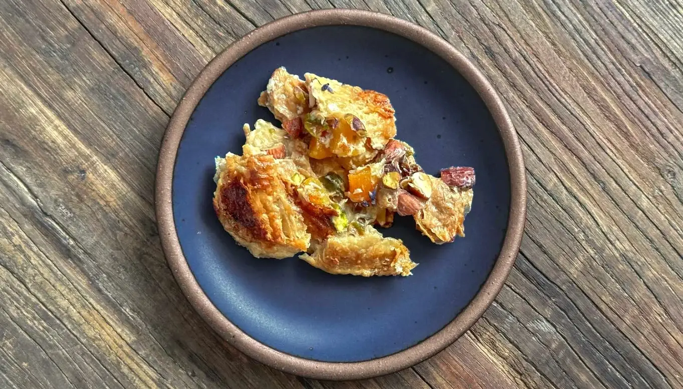 Serving of Egyptian Bread Pudding