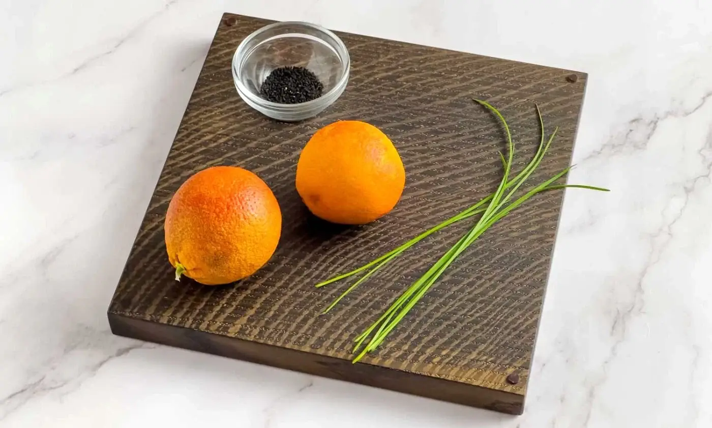 Ingredients for Blod Orange Salad