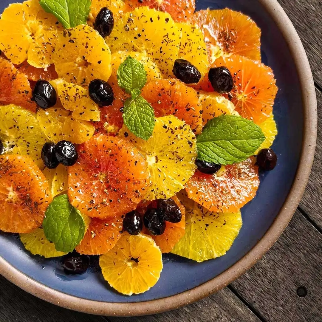 Orange and Olive Salad with Black Cumin