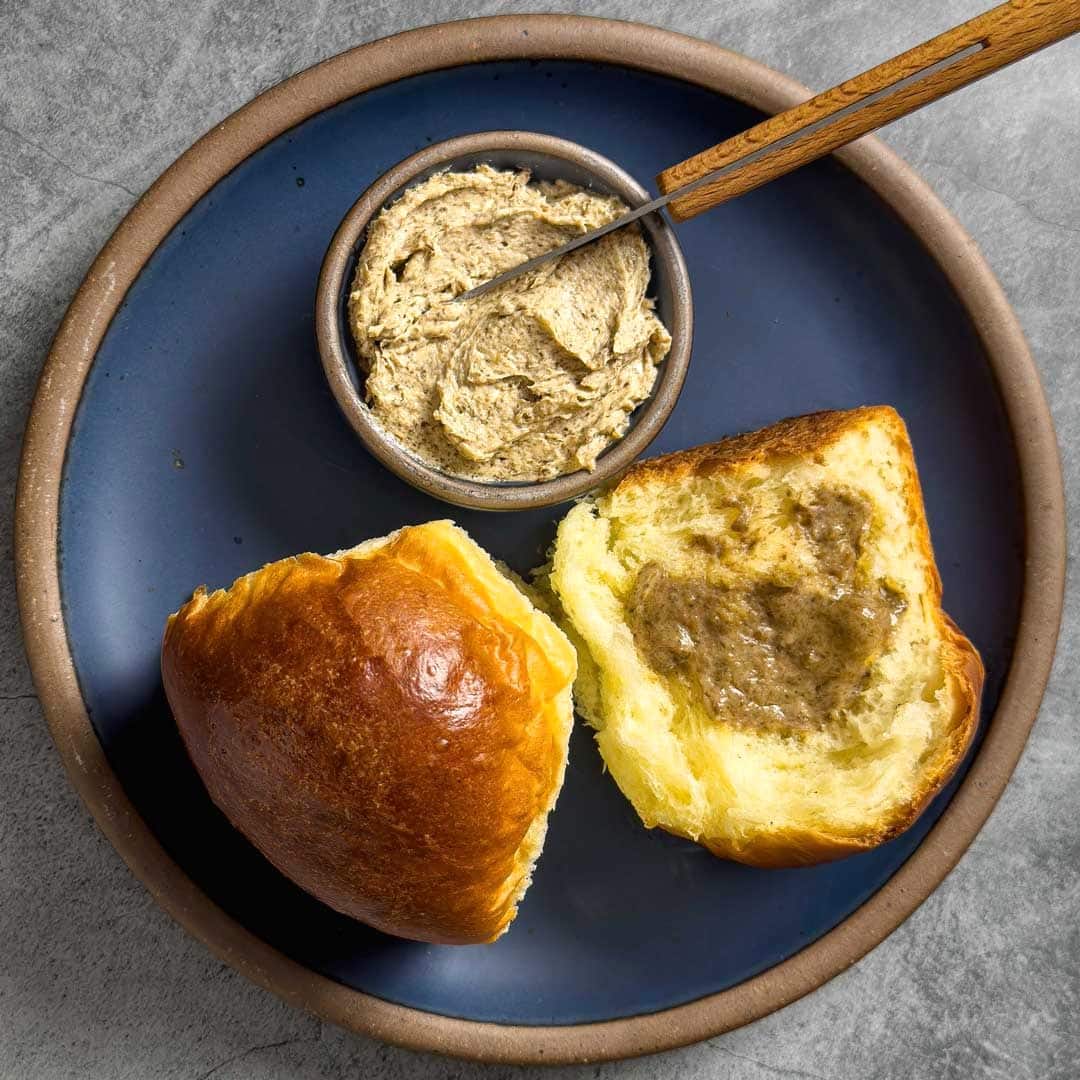 Miso Mushroom Butter with Bread