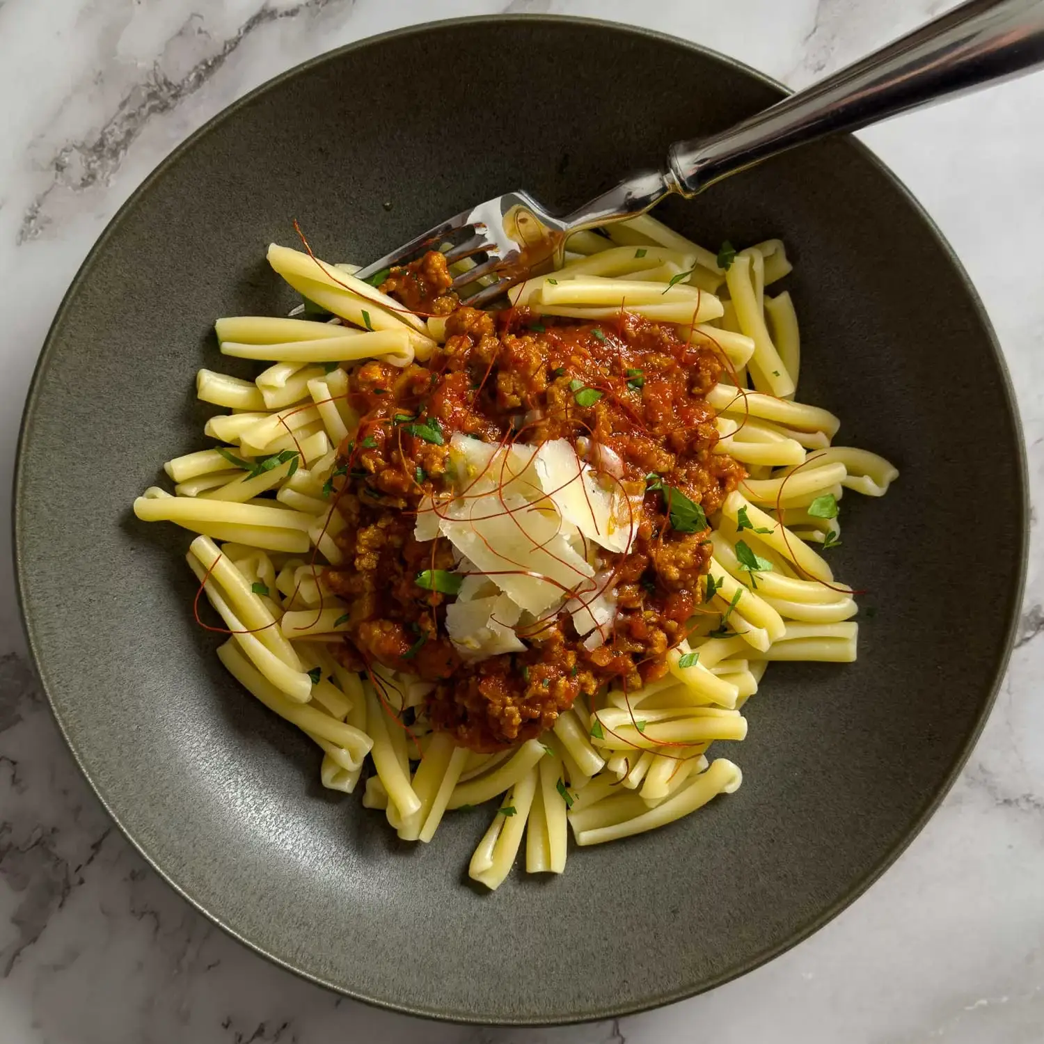 Pork Pasta with Gochujang and Gochugaru