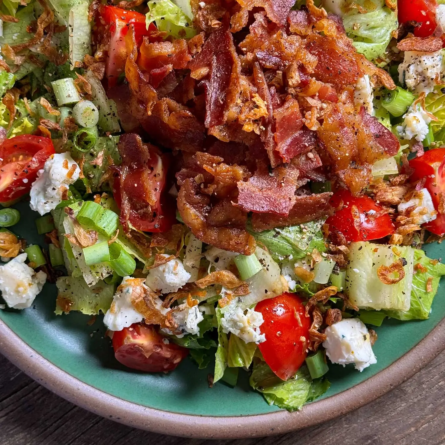 Bacon, Tomato, and Blue Cheese Main Course Salad