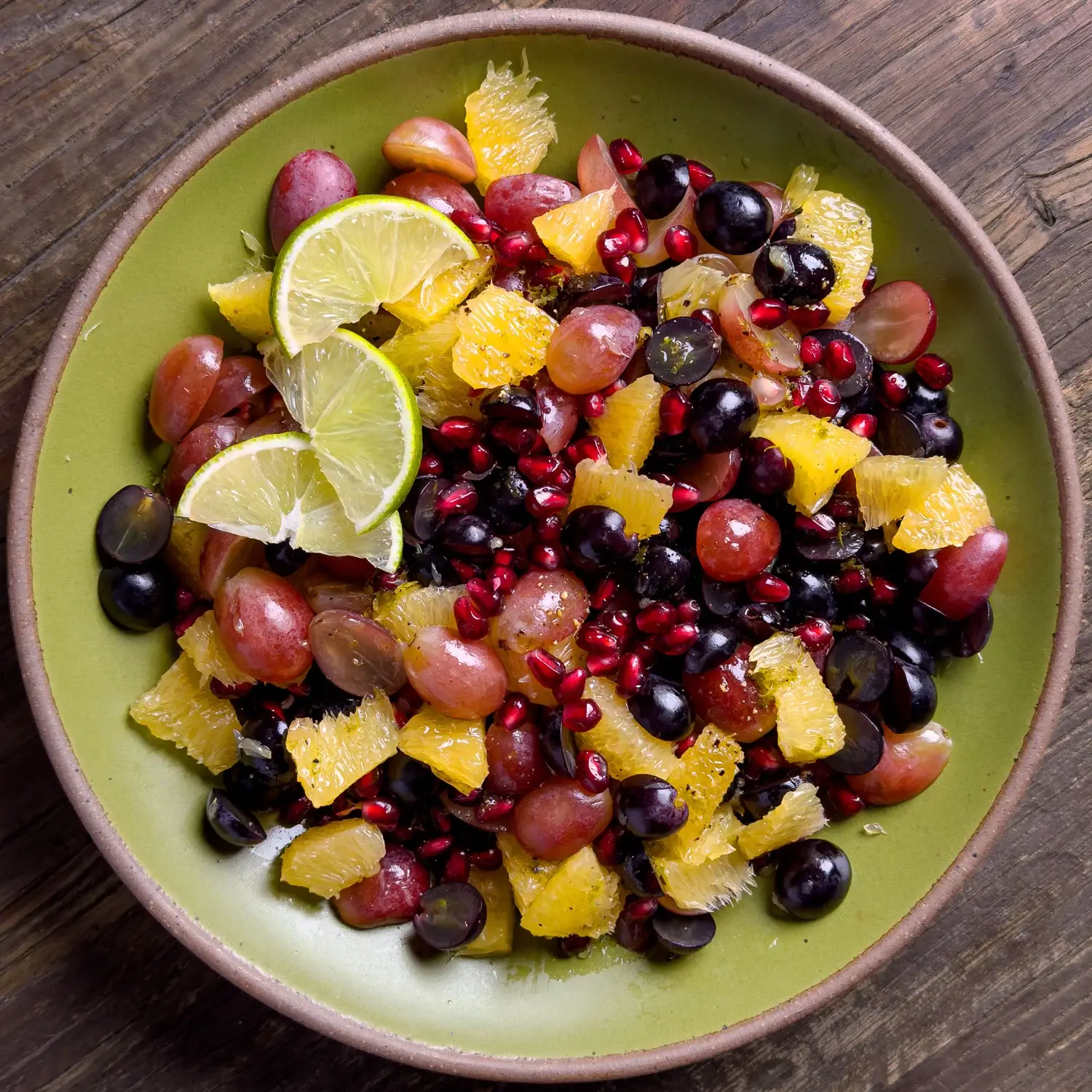 Grape, Orange, and Pomegranate Salad