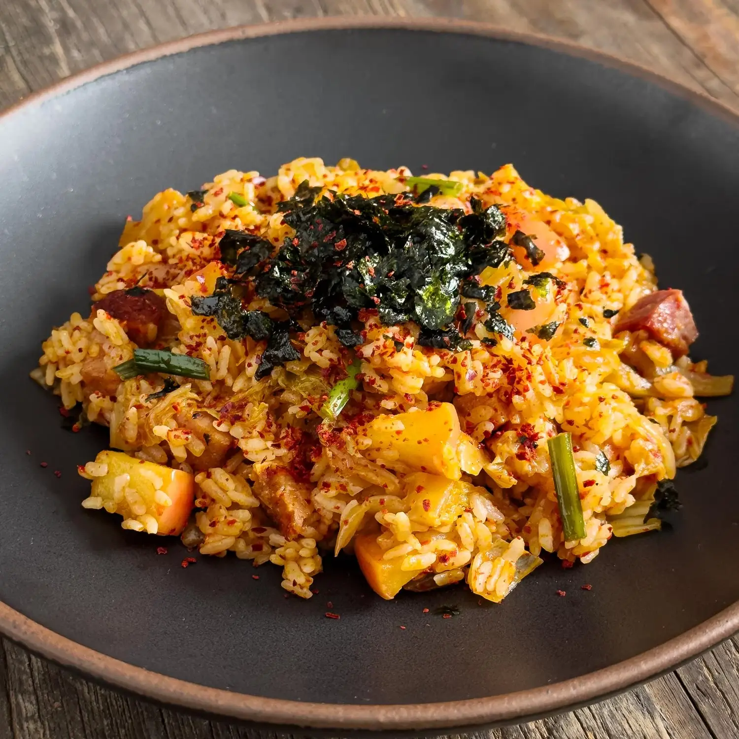 Kimchi and Apple Fried Rice