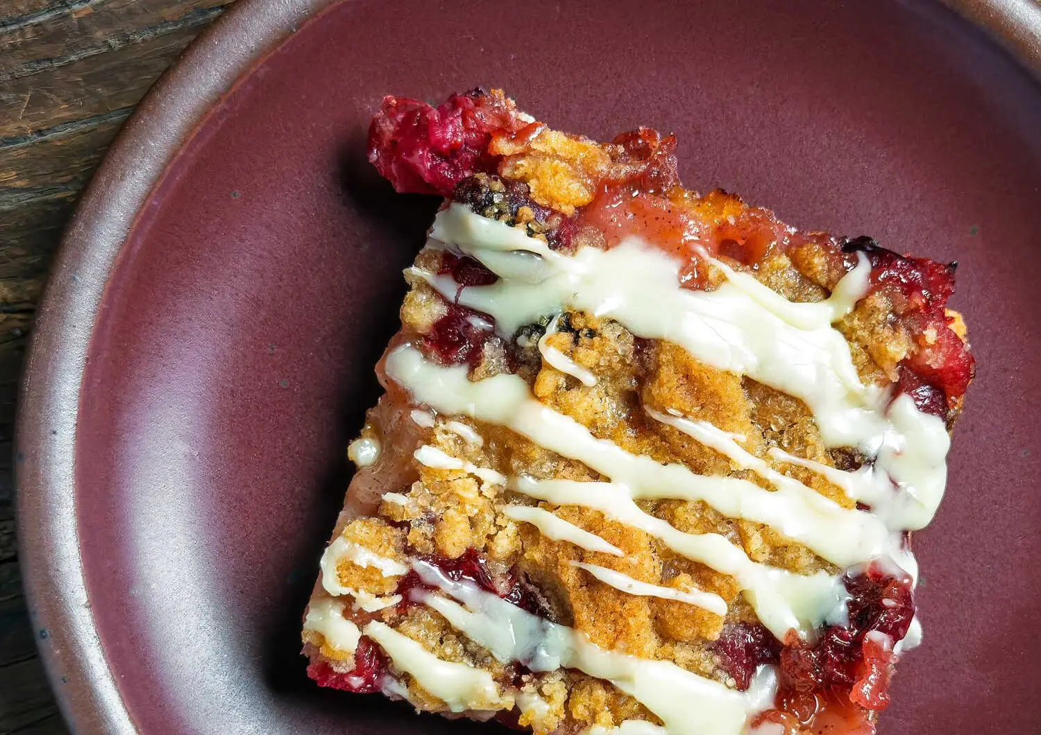 Pear and Cranberry Slice