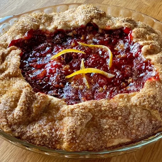 Raspberry and Lemon Pie/Galette