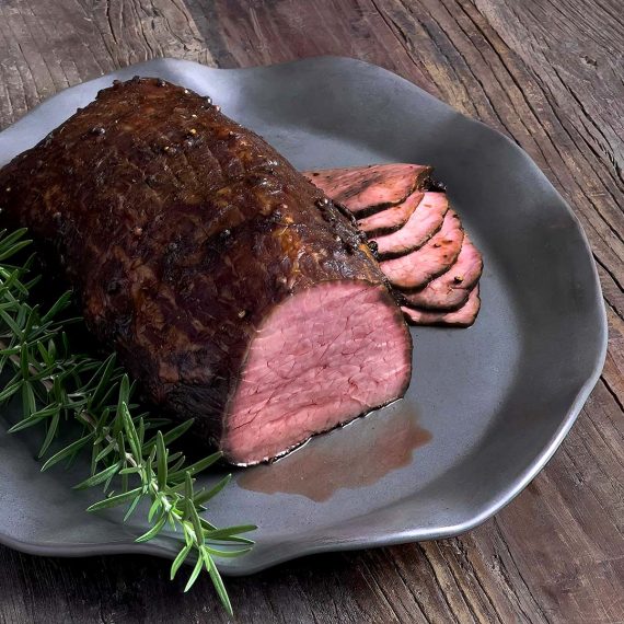 Best Roast Beef with Prune and Peppercorn Marinade