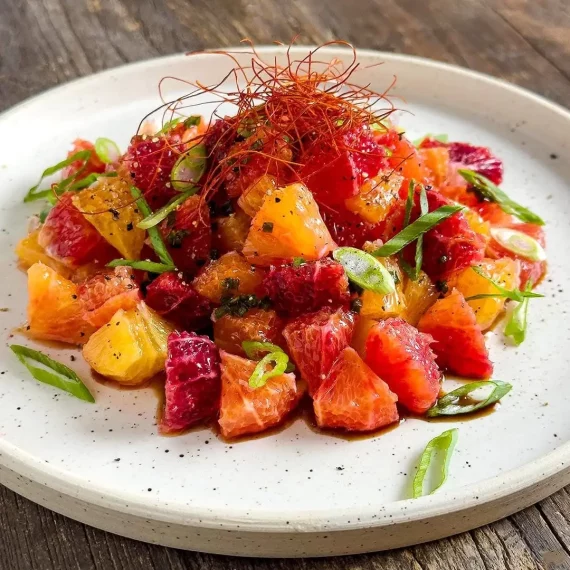 Blood Orange Salad with Soy and Sesame Dressing