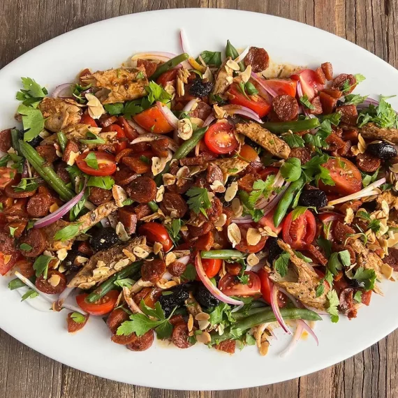 Mackerel and Chorizo Salad