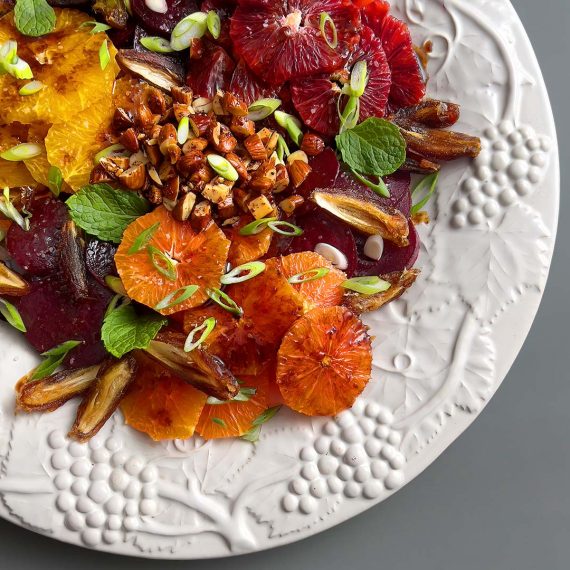 Orange, Date and Beet Salad with Sumac Almonds