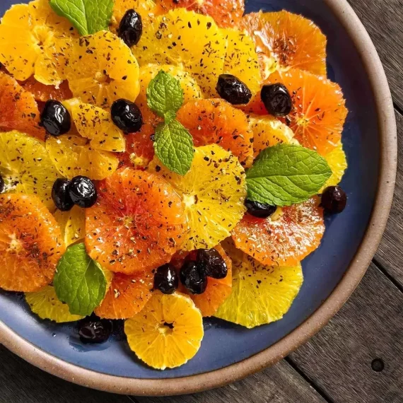 Orange and Olive Salad with Black Cumin