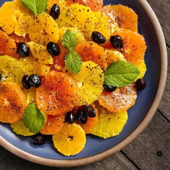Orange and Olive Salad with Black Cumin