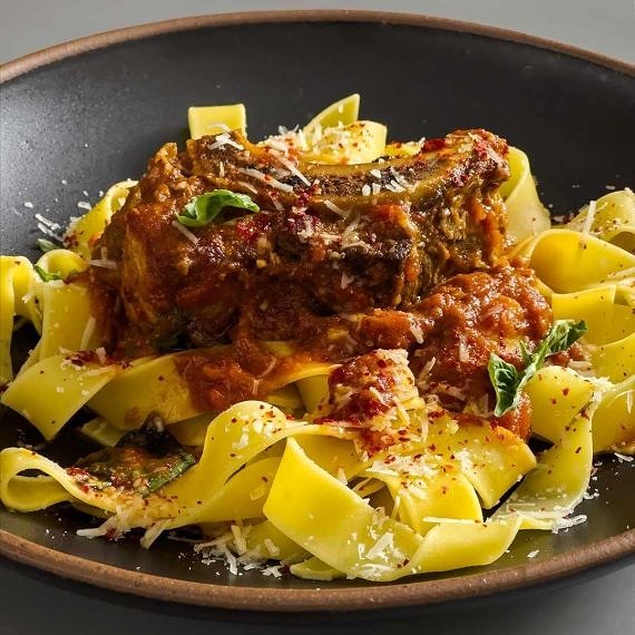 Pasta with Pork Ribs, Tomato, and Miso Mushroom Butter Sauce - The ...