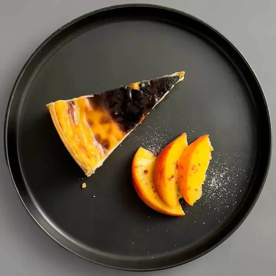 Peaches and Cream Flan Parisien