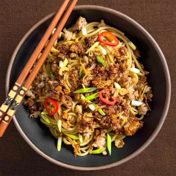 Pork Noodle Bowl with Umami Sauce